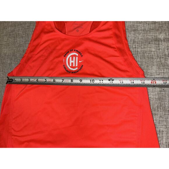 Nike Dry Fit Singlet Chicago Marathon 2021 Size S Mens Small Red - Picture 5 of 6